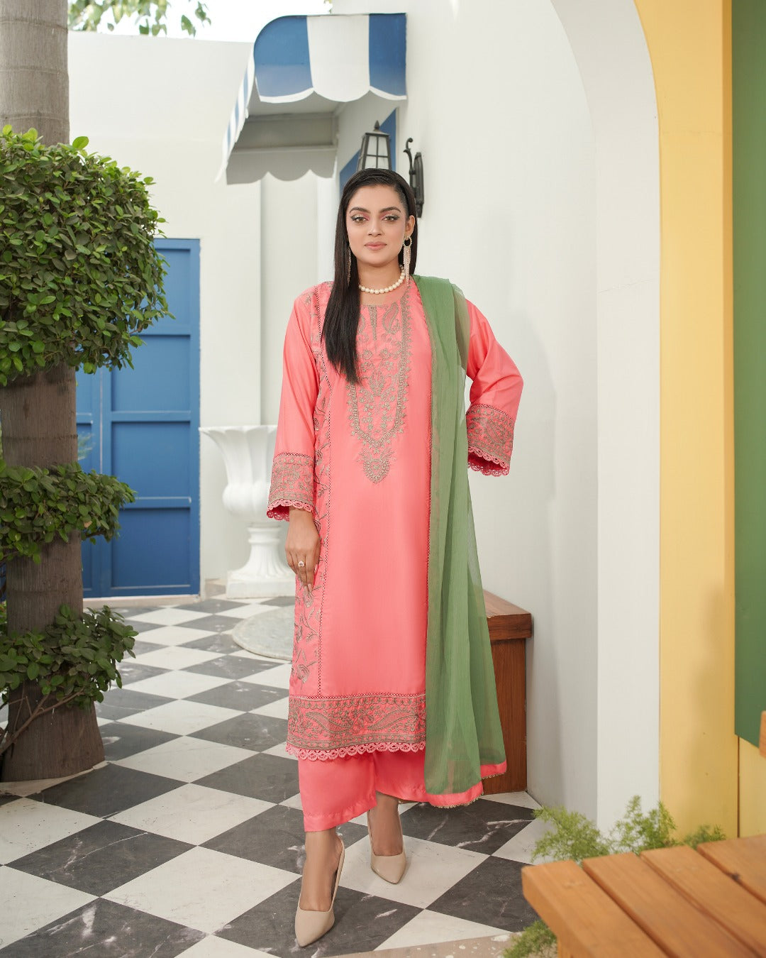 PEARL 3 PC STITCHED