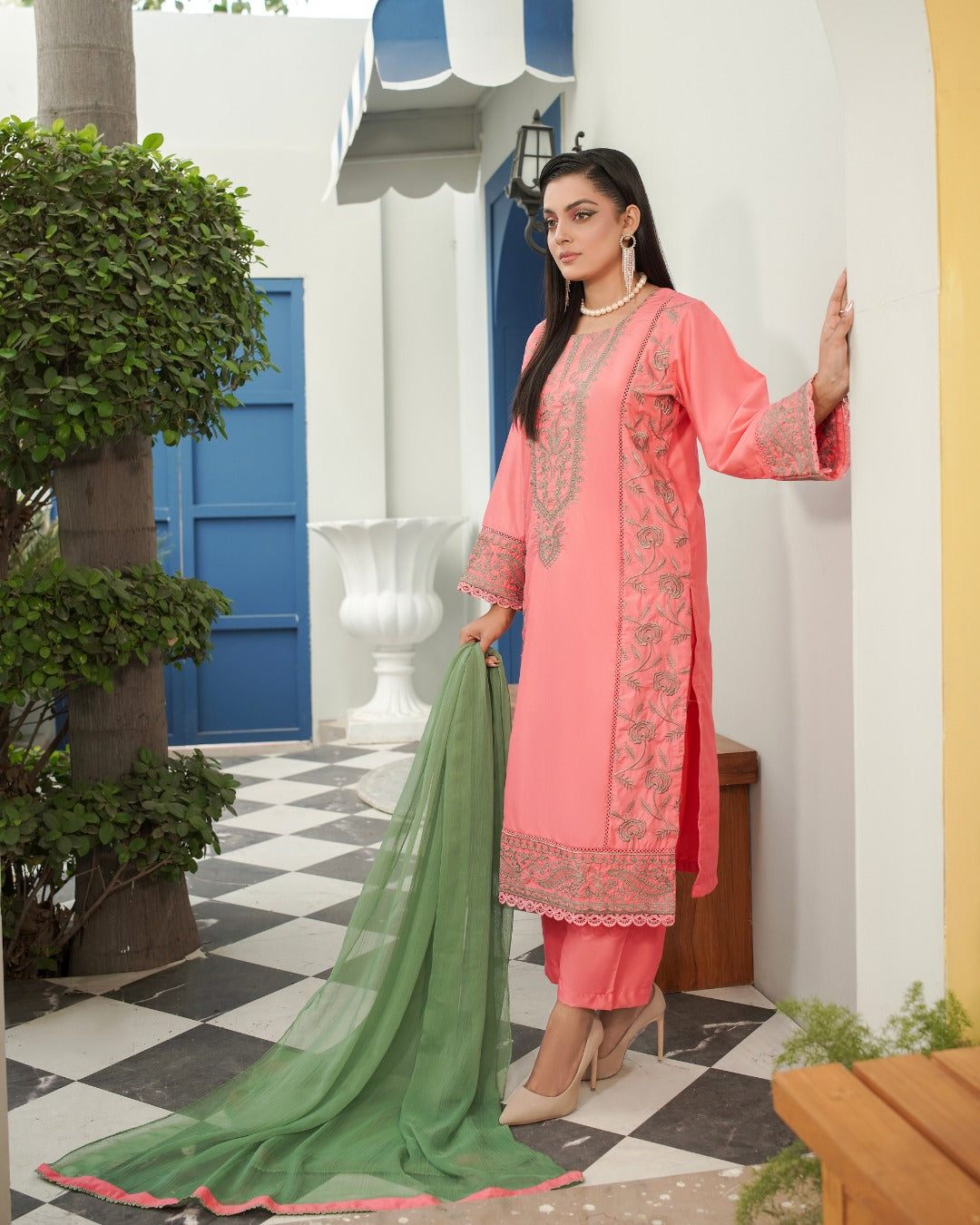 PEARL 3 PC STITCHED