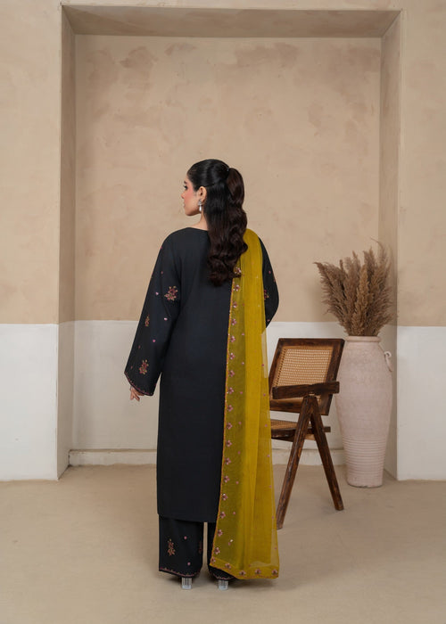 OLIVE EMBROIDERED 3PCS