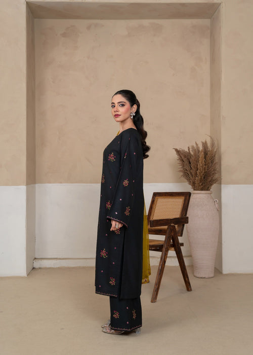 OLIVE EMBROIDERED 3PCS